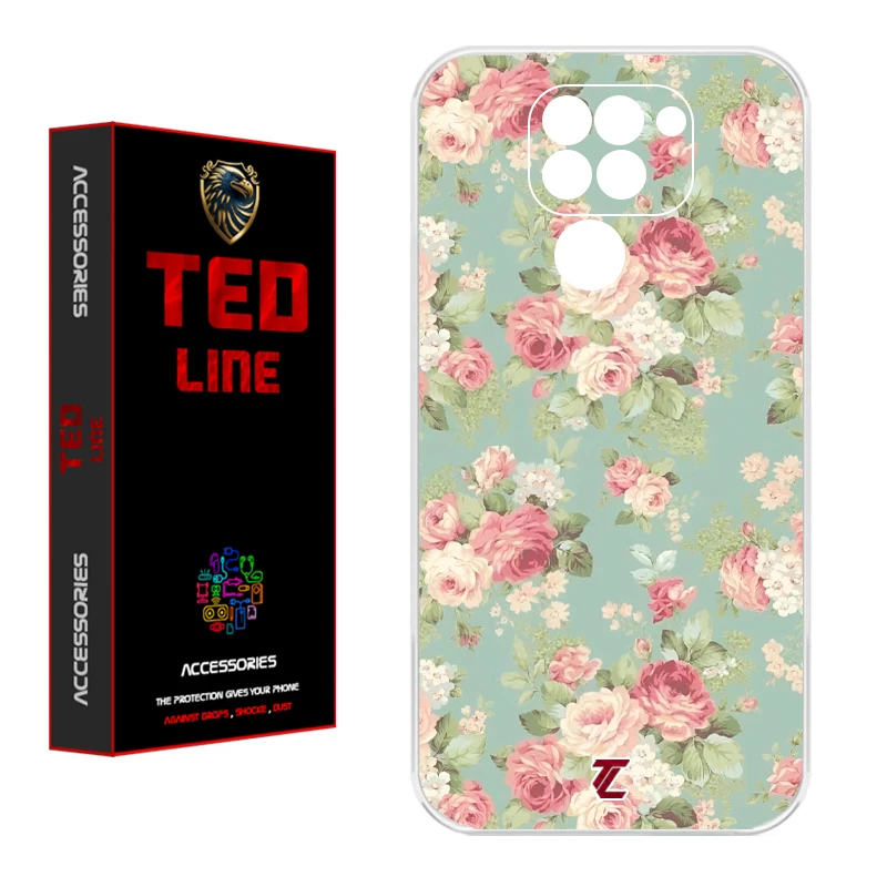 کاور تدلاین طرح گل کد 1224 مناسب برای گوشی موبایل شیائومی Redmi Note 9