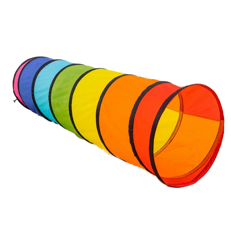 پارک بازی کودک مدل تونل فنری رنگارنگ