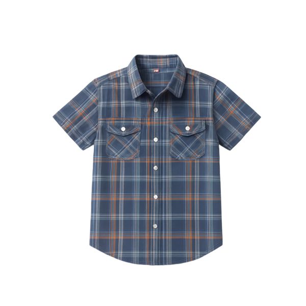 پیراهن آستین کوتاه یقه برگردان پسرانه مدل 501084TN