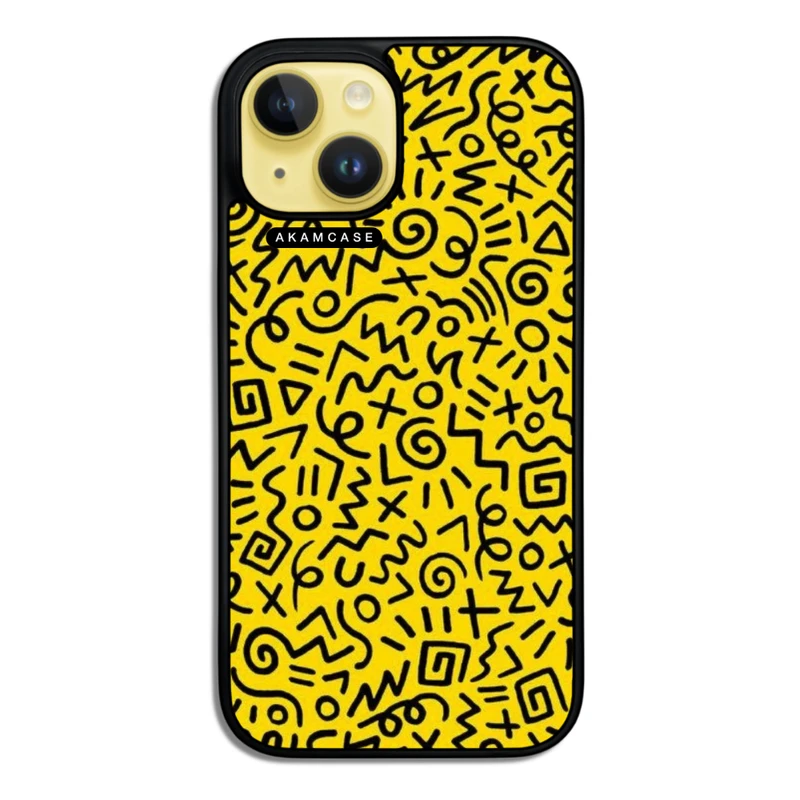 کاور آکام مدل AMC-WA15-DOODLE3 مناسب برای گوشی موبایل اپل iPhone 15