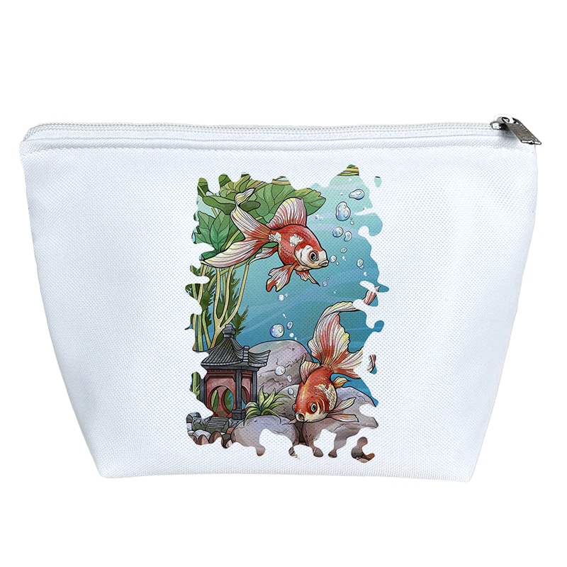 کیف لوازم آرایش دخترانه خندالو مدل ماهی کد 5619