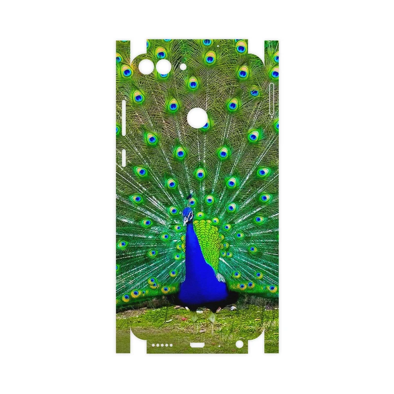 برچسب پوششی ماهوت مدل Peacock-FullSkin مناسب برای گوشی موبایل هوآوی P Smart