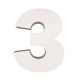 ماکت دکوری طرح حروف برجسته کد 3-LARGE