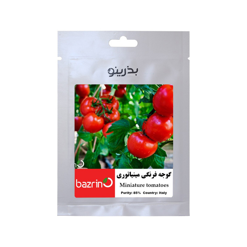 بذر گوجه فرنگی مینیاتوری بذرینو کد 152 بذر گوجه فرنگی مینیاتوری بذرینو کد 152