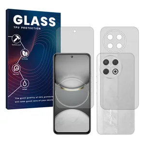 Glass Hydrogel model Matte Screen Protector for Tecno Spark 30 Pro mobile phone along with the back protector