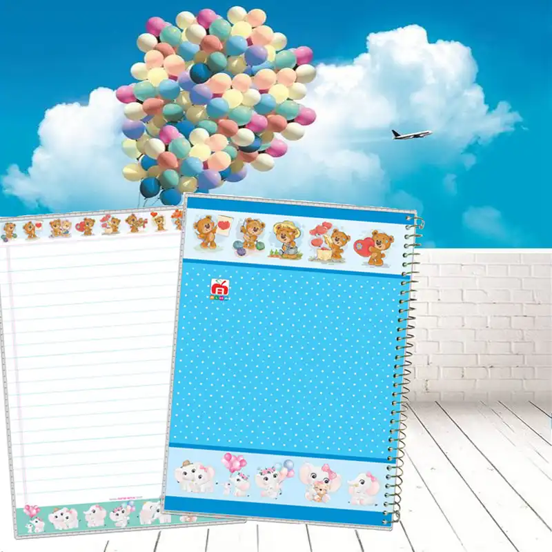 دفتر 40 برگ آلما کد 7485 طرح جایزه مدل طلقی فانتزی