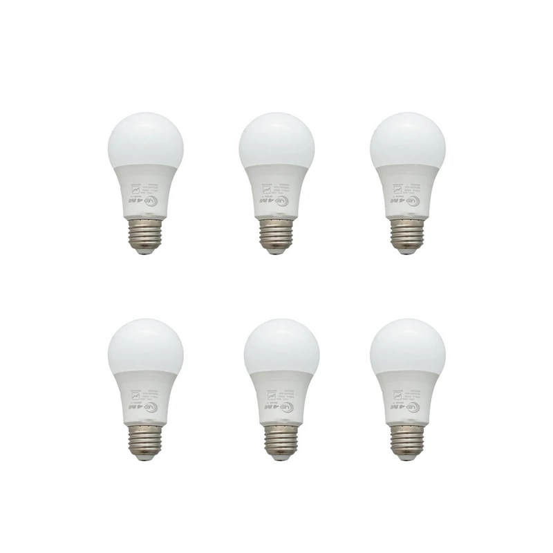 لامپ ال ای دی 9 وات فور ام مدل حبابی پایه E27 بسته 6 عددی