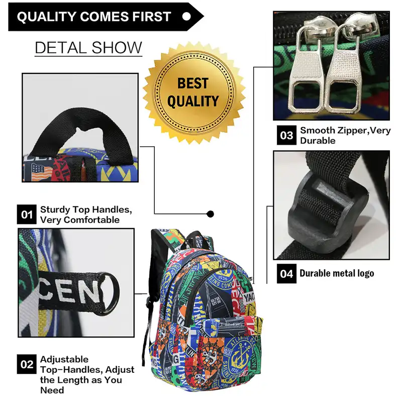 کوله پشتی مدل VZR-6985 به همراه جامدادی