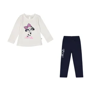 ست تی شرت و شلوار دخترانه روح مدل 2181129-59