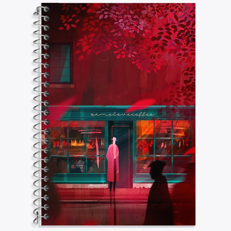 دفتر زبان 50 برگ خندالو مدل دو خط طرح خیابان کد F19