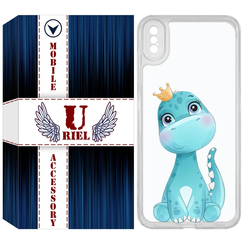 کاور یوریل مدل Clear کد 60 طرح دایناسور مناسب برای گوشی موبایل اپل iPhone XS Max