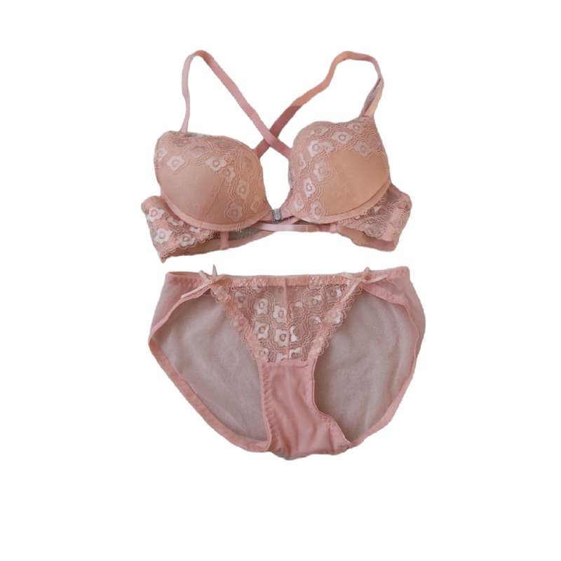 ست شورت و سوتین زنانه مدل جلوبازشو هانا