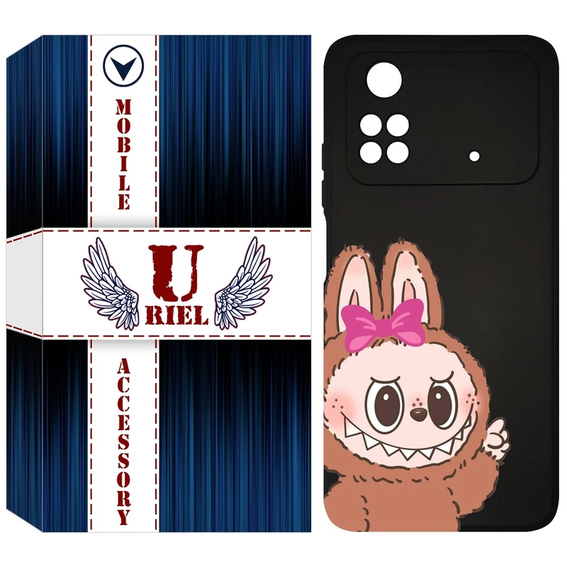 کاور یوریل مدل KSH کد 109 طرح عروسک لبوبو مناسب برای گوشی موبایل شیائومی Poco M4 Pro 4G