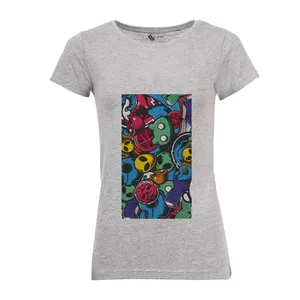 تی شرت آستین کوتاه زنانه مدل آدم فضایی