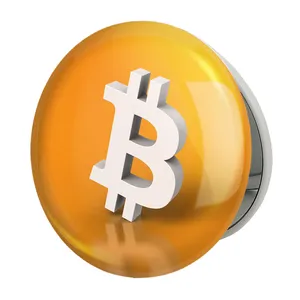 آینه جیبی خندالو طرح ارز دیجیتال بیت کوین مدل تاشو کد 10874 