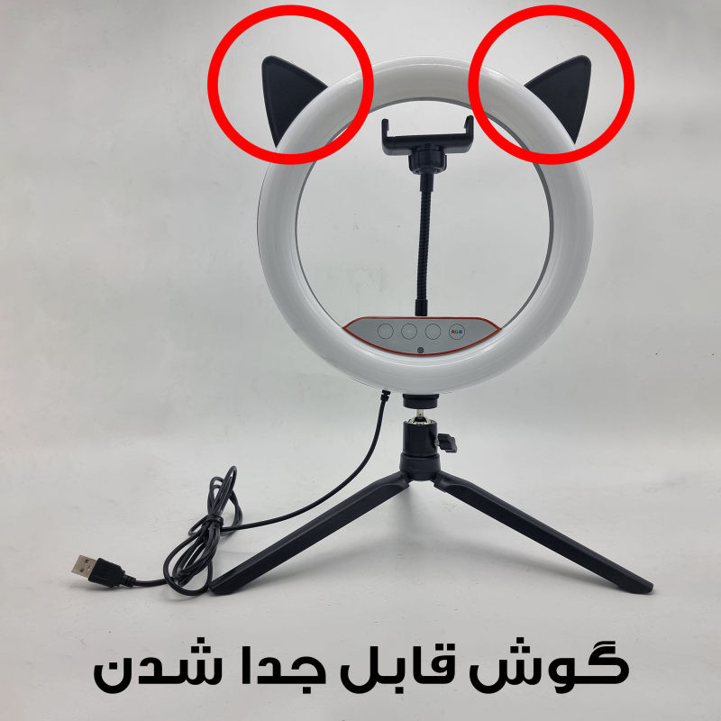 رینگ لایت مدل RGB LED 26CM