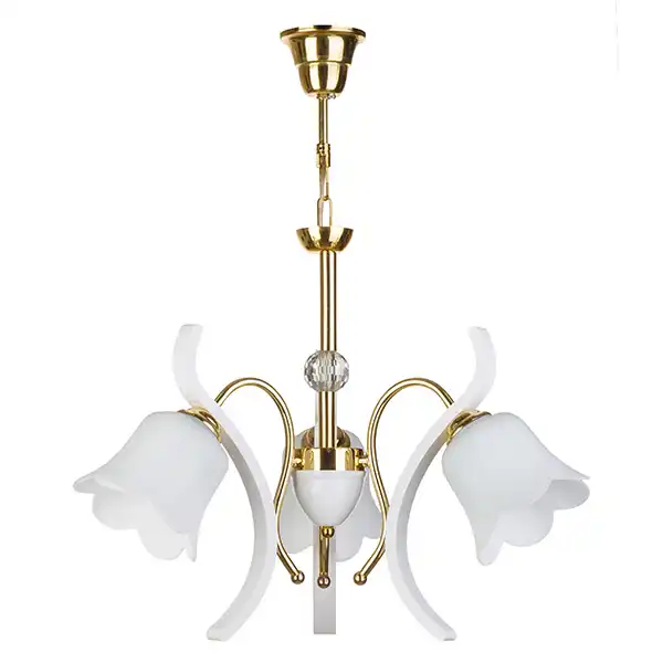 لوستر و چراغ دیواری چشمه نور کد A888/3-1-Pro مجموعه دو عددی