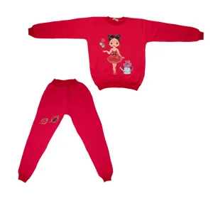 ست سویشرت و شلوار دخترانه مدل دختر و کفشدوزک