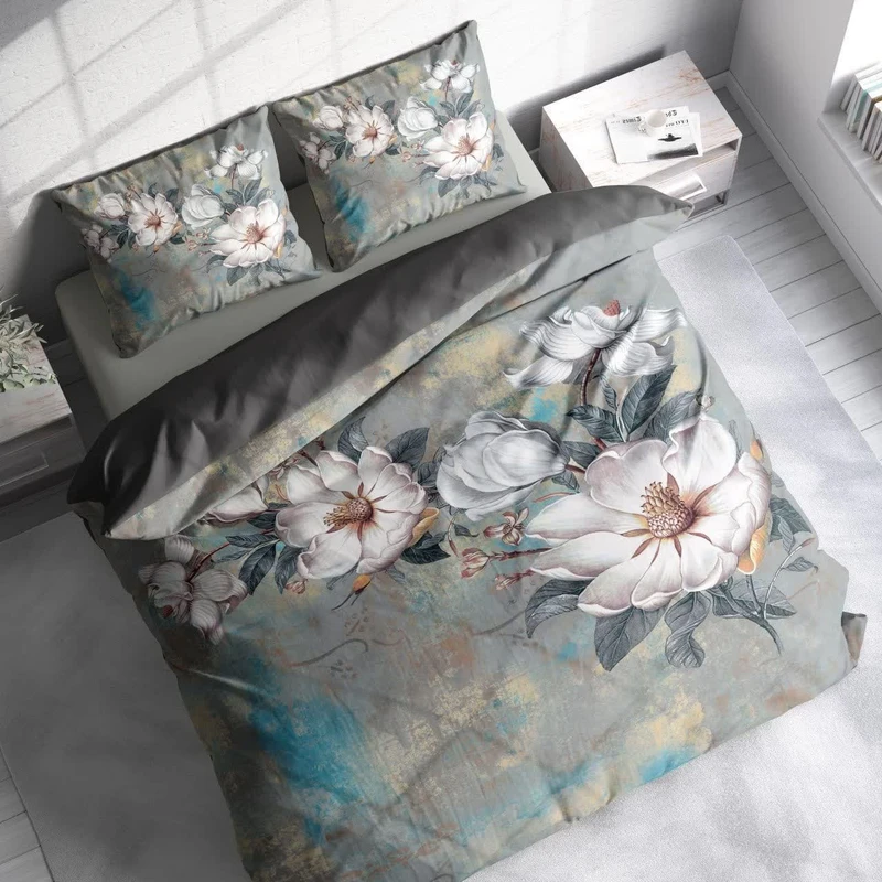 سرویس روتختی مدل گل های برجسته دو نفره 6 تکه