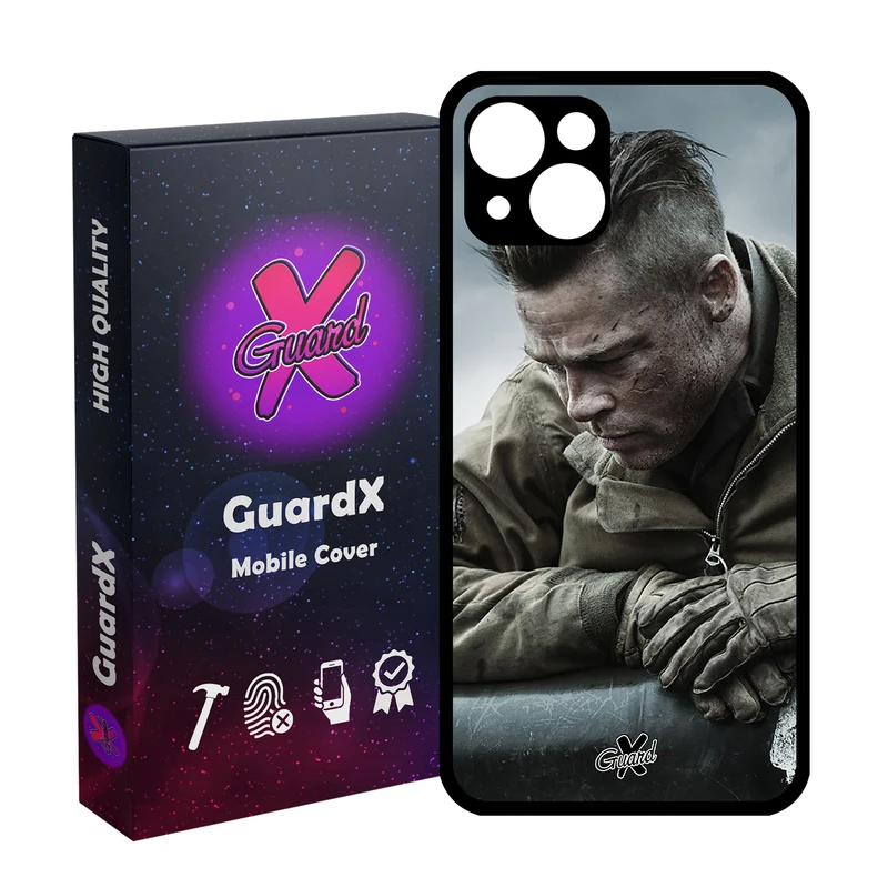 کاور گارد ایکس طرح Brad Pitt مدل Glass10134 مناسب برای گوشی موبایل اپل iPhone 13