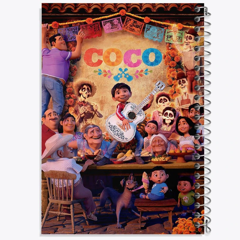 دفتر ژورنال نویسی 50 برگ خندالو مدل نقطه ای طرح کوکو Coco کد 10710