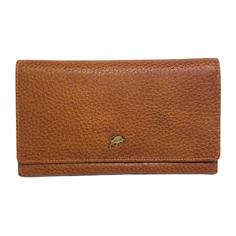 کیف پول زنانه سرزمین چرم مدل آکاردونی 2