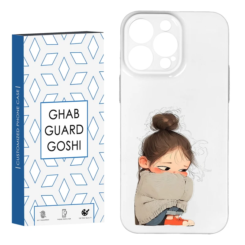کاور قاب گارد گوشی طرح فانتزی دختر ملوس  کد HARD-04   مناسب برای گوشی موبایل اپل IPHONE 15 PRO