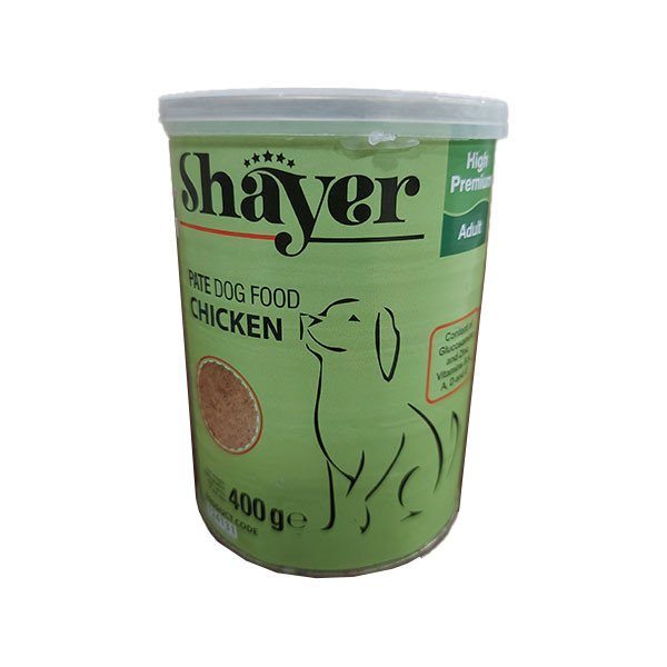 کنسرو سگ شایر مدل مرغ وزن 400 گرم