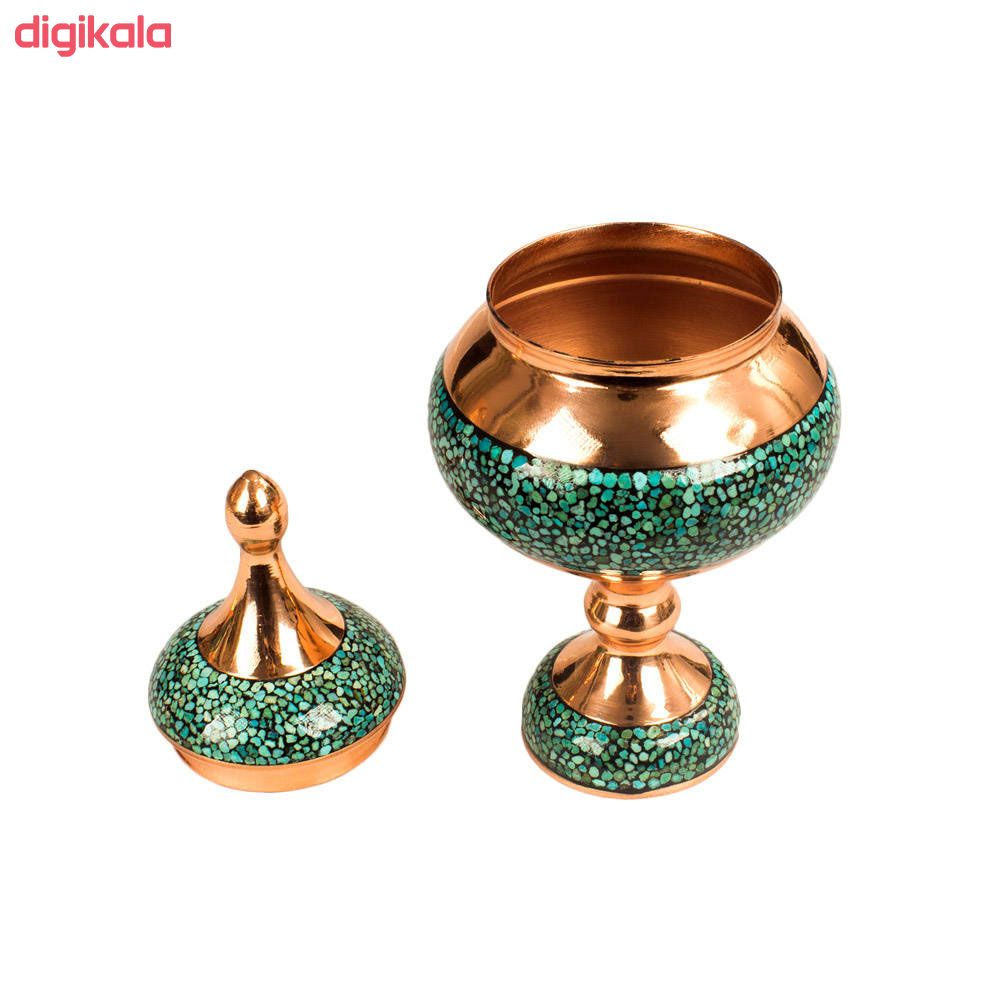ست سه تکه گلدان و شکلات خوری فیروزه کوبی مدل 020 main 1 4