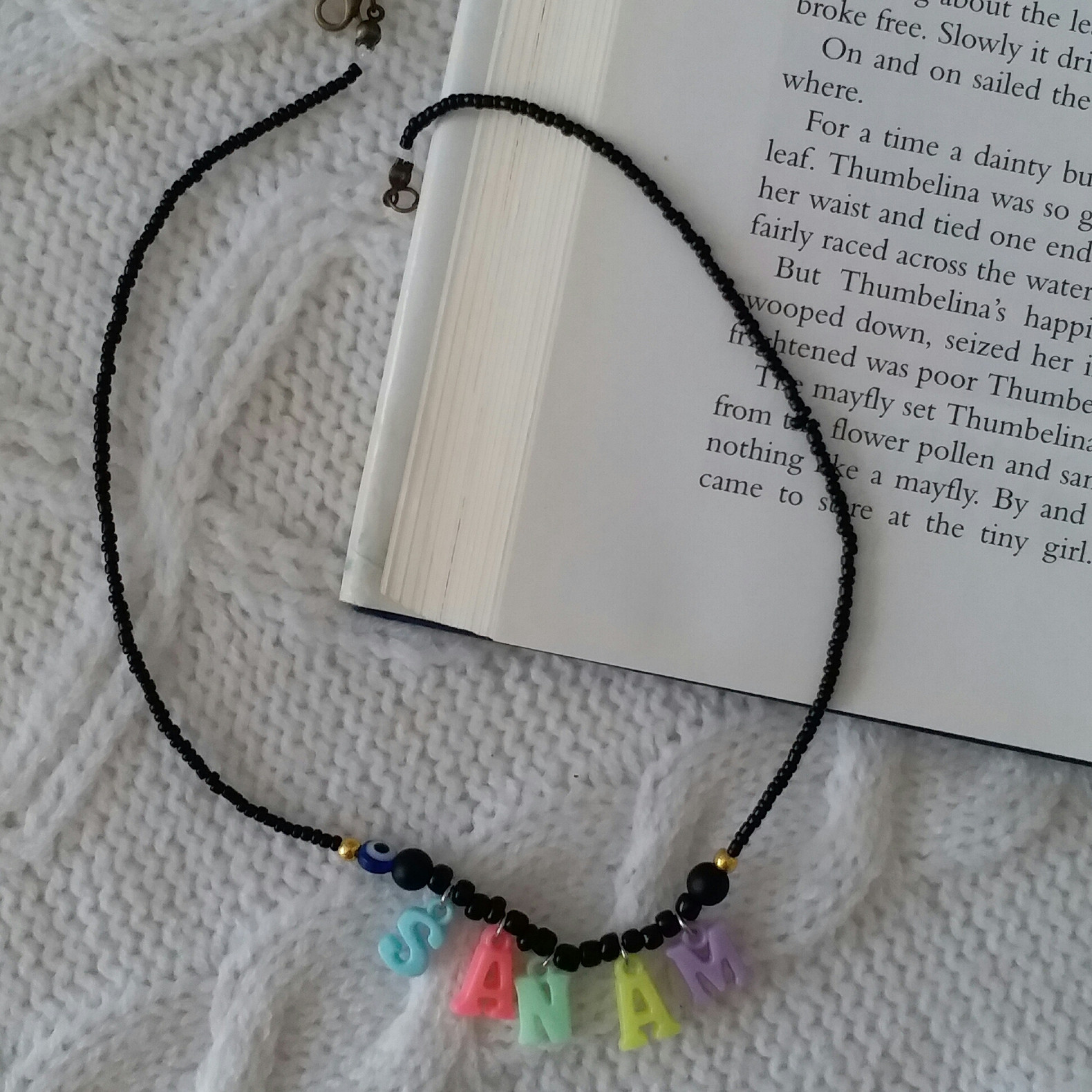 گردنبند دخترانه مدل تابستانی اسم صنم کد G215 گردنبند دخترانه مدل تابستانی اسم صنم کد G215