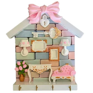 جاکلیدی دیواری مدل کلبه مینیاتوری کد 26