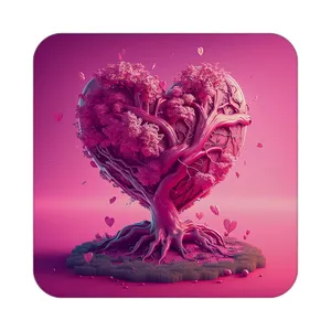 زیر لیوانی کاکتی مدل عاشقانه کد mp12325