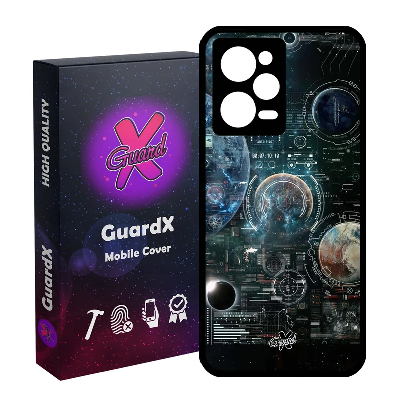 کاور گارد ایکس طرح فضا مدل Glass10512 مناسب برای گوشی موبایل شیائومی Redmi Note 12 Pro 5G/Poco X5 Pro 5G/Note 12 Pro Pro speed