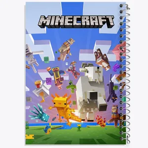 دفتر مشق 100 برگ خندالو طرح ماینکرافت (Minecraft) کد F2429