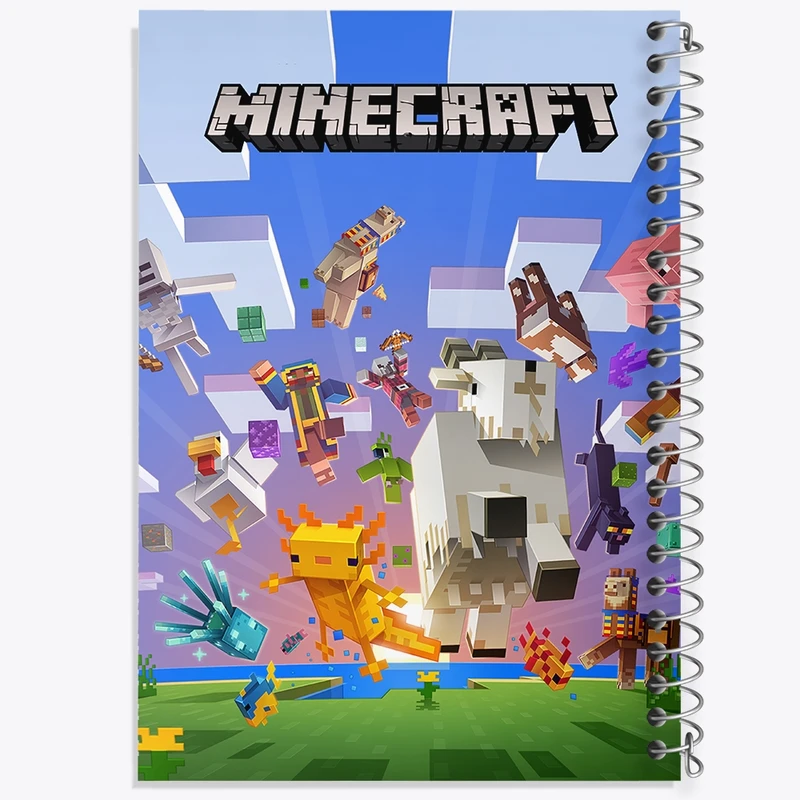 دفتر لیست خرید 50 برگ خندالو طرح ماینکرافت (Minecraft) کد F2429