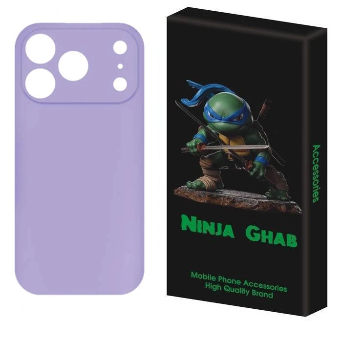 کاور نینجا قاب مدل سیلیکونی پاک کنی با محافظ لنز مناسب برای گوشی موبایل اپل  IPhone 17 Pro Max