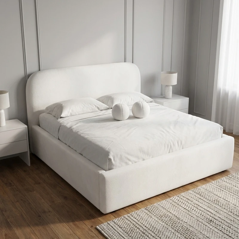 تخت خواب دو نفره مدل 5617 سایز 200x180 سانتی متر 