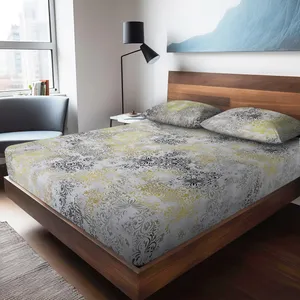 سرویس ملحفه دو نفره 3 تکه نرم بافت مدل یاقوت