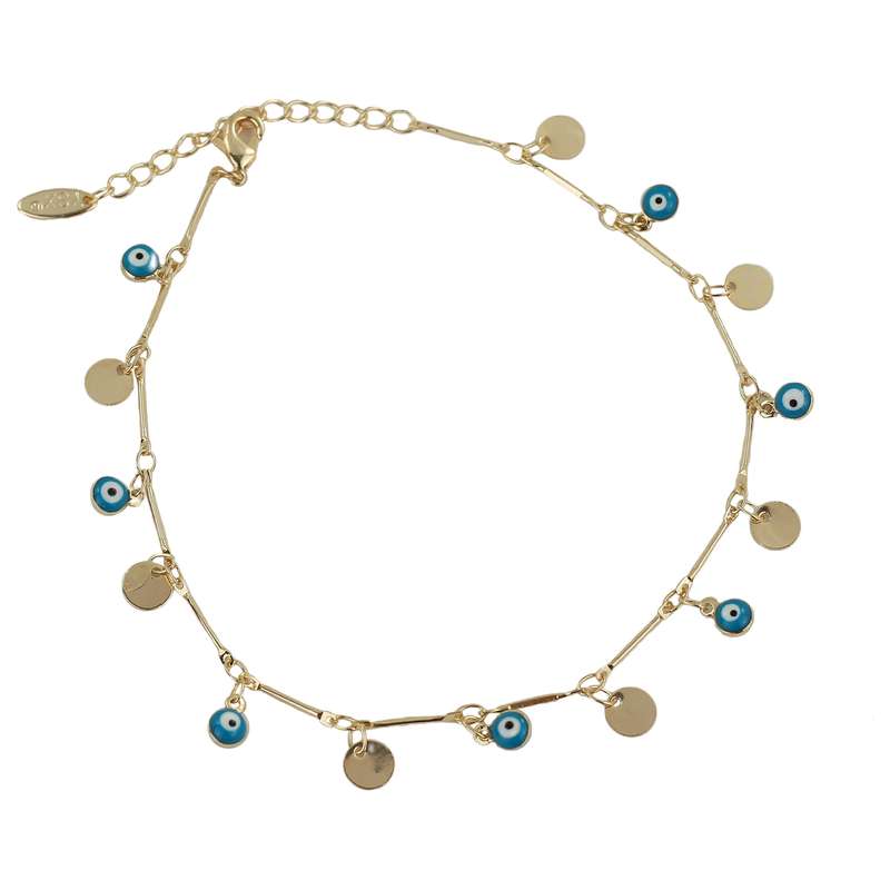 پابند زنانه وای اس ایکس مدل چشم نظر کد P112 پابند زنانه وای اس ایکس مدل چشم نظر کد P112