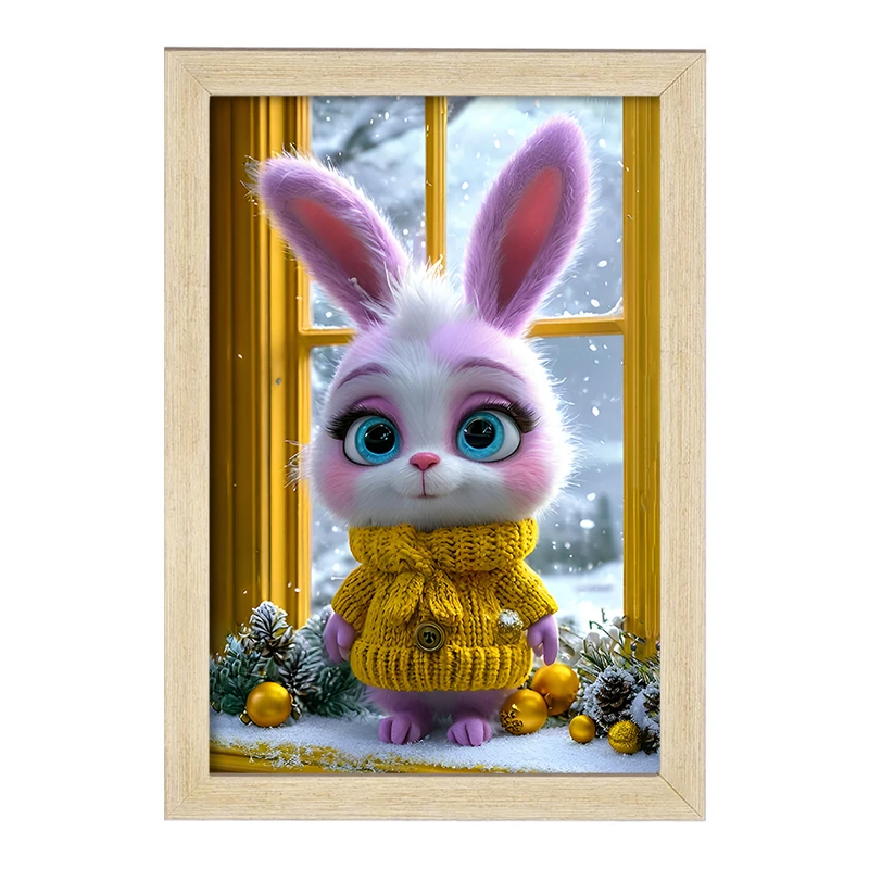 تابلو خندالو مدل خرگوش کیوت کد F8490