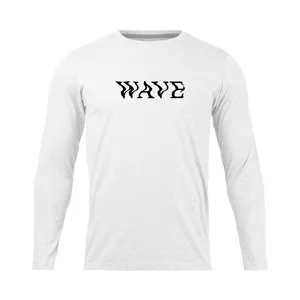 تی شرت آستین بلند مردانه مدل    wave_NC1_0434 رنگ سفید