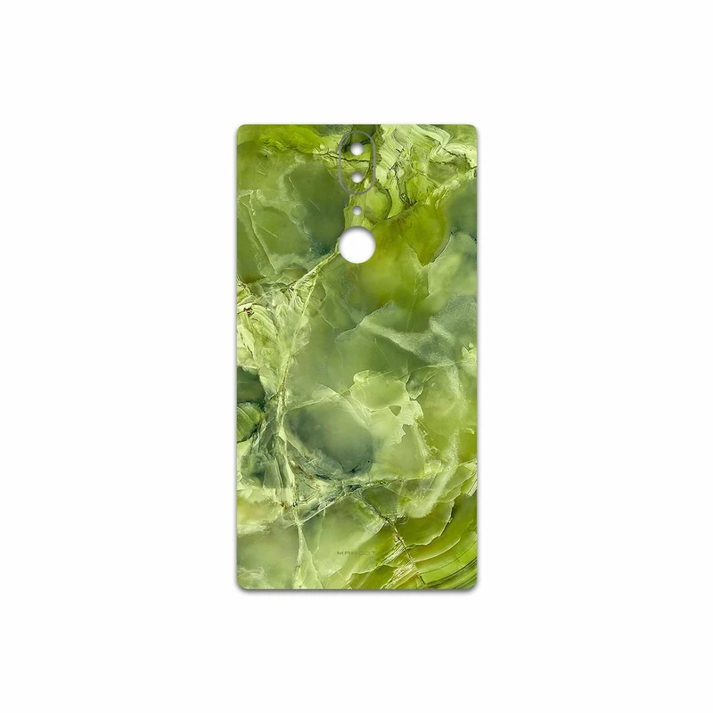 برچسب پوششی ماهوت مدل Green Crystal Marble مناسب برای گوشی موبایل یومی Crystal