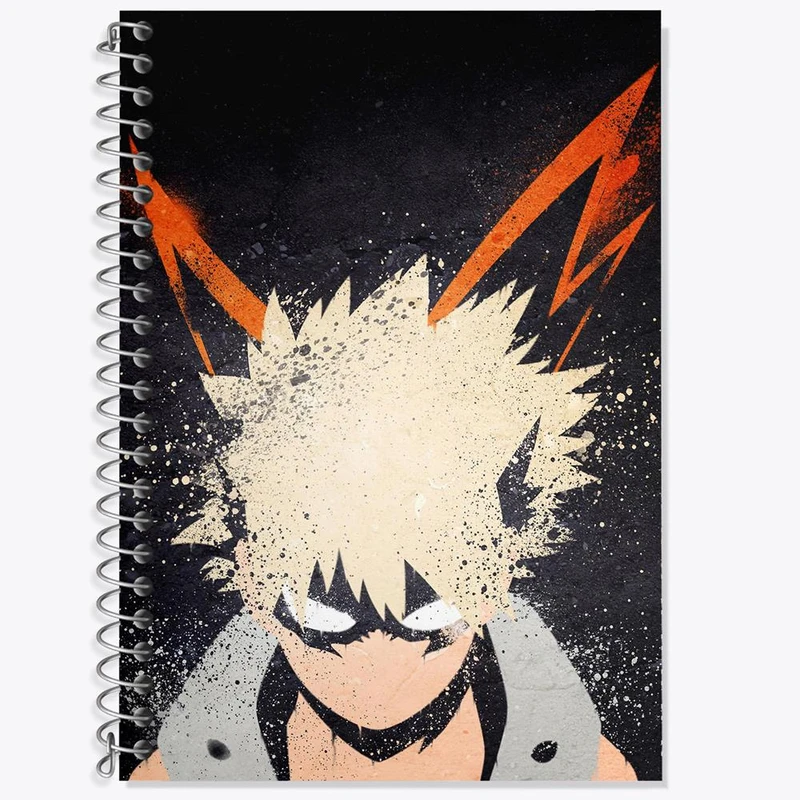 دفتر زبان 50 برگ خندالو مدل سه خط طرح باکوگو انیمه آکادمی قهرمان من کد 16123