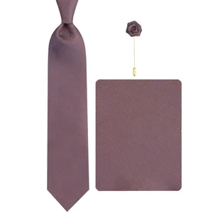 ست کراوات و دستمال جیب و گل کت مردانه جیان فرانکو روسی مدل GF-CA2585-BR