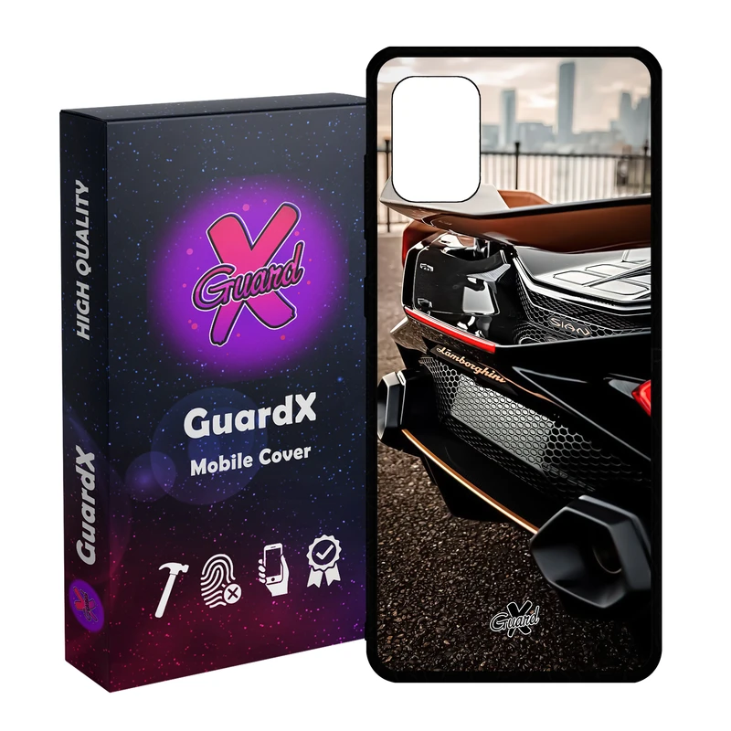 کاور گارد ایکس طرح لامبورگینی مدل Glass10492 مناسب برای گوشی موبایل سامسونگ Galaxy A31
