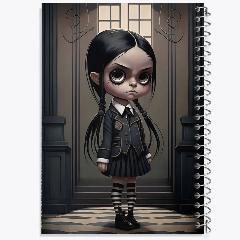 دفتر نقاشی 50 برگ خندالو طرح ونزدی (Wednesday) کد F6261