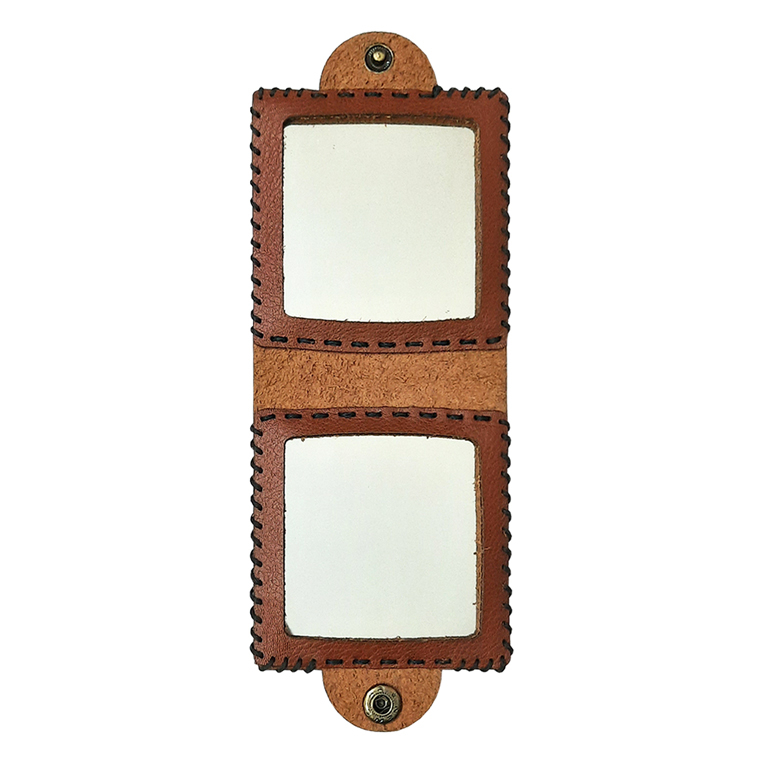 آینه جیبی مدل  اسم نازنین فاطمه طرح گل