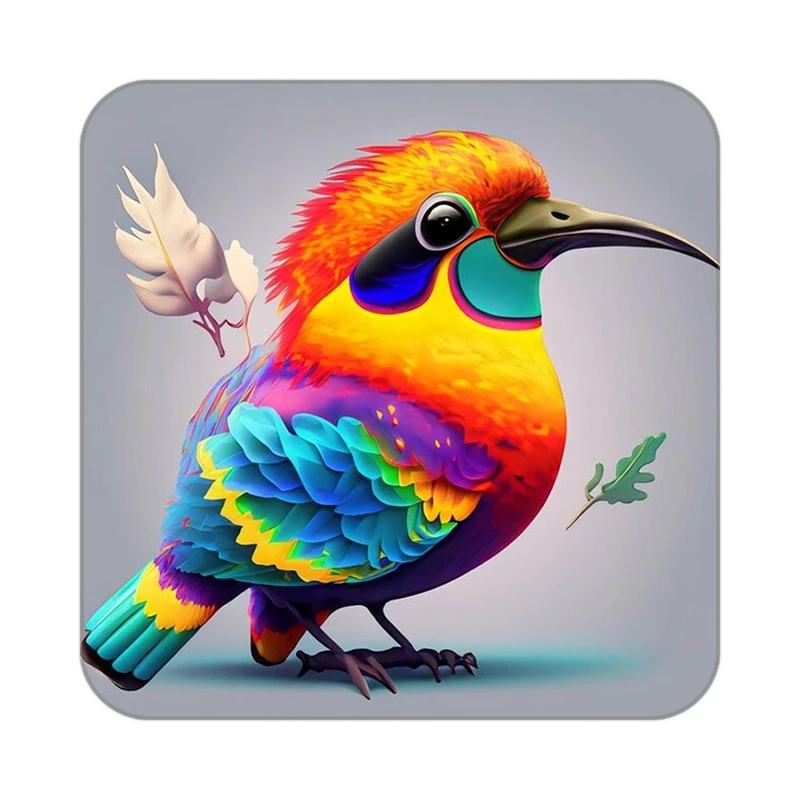 زیر لیوانی کاکتی طرح حیوانات رنگی مدل mp25824