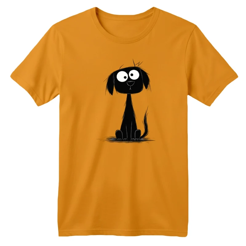 تی‌شرت لانگ آستین کوتاه یقه گرد
 بچگانه مدل سگ بامزه