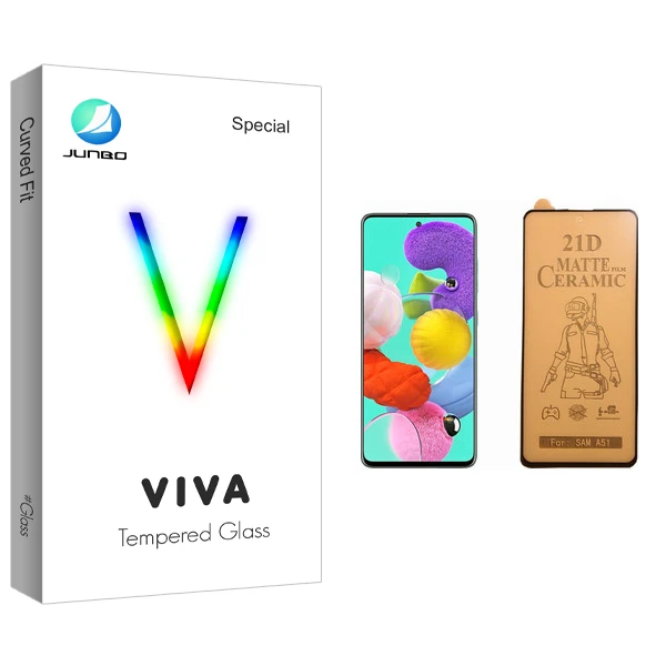 محافظ صفحه نمایش سرامیکی جانبو مدل Viva Glass مناسب برای گوشی موبایل سامسونگ Galaxy A51